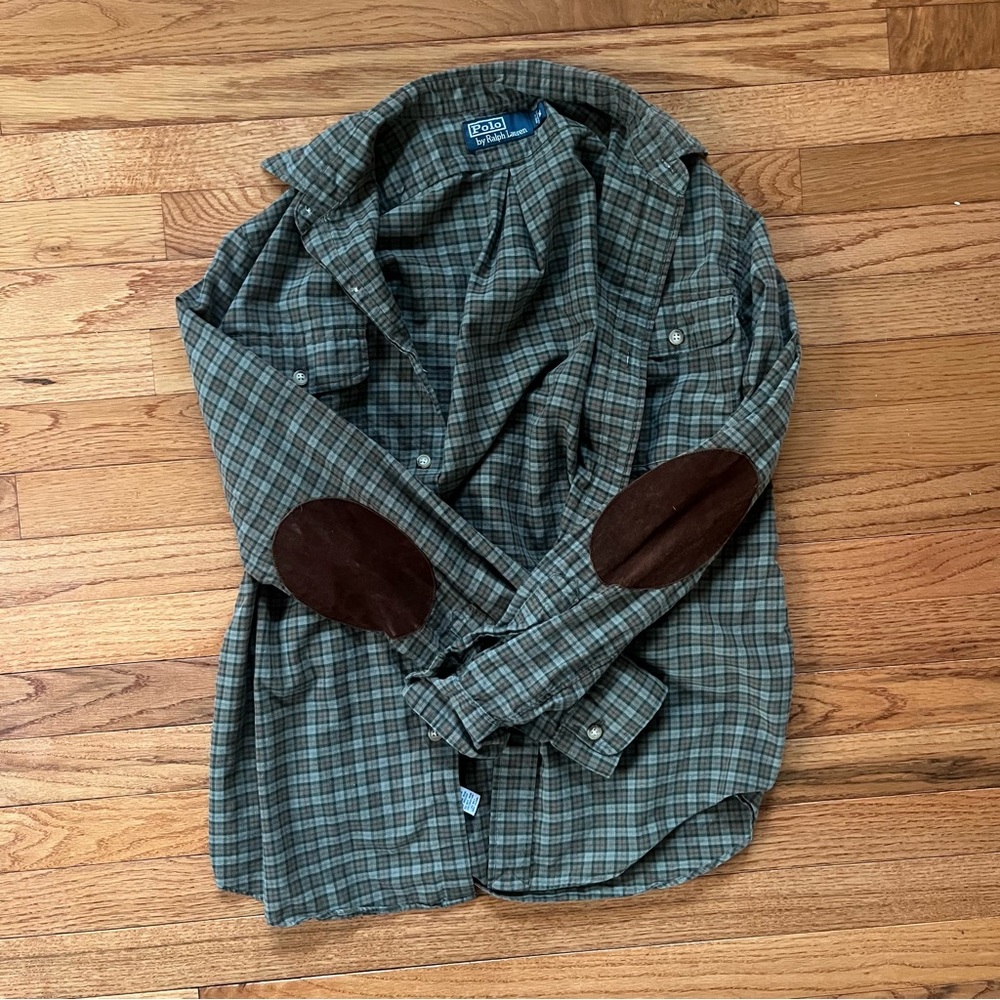 Polo Ralph Lauren Button Up Shirt with Elbow Pads
